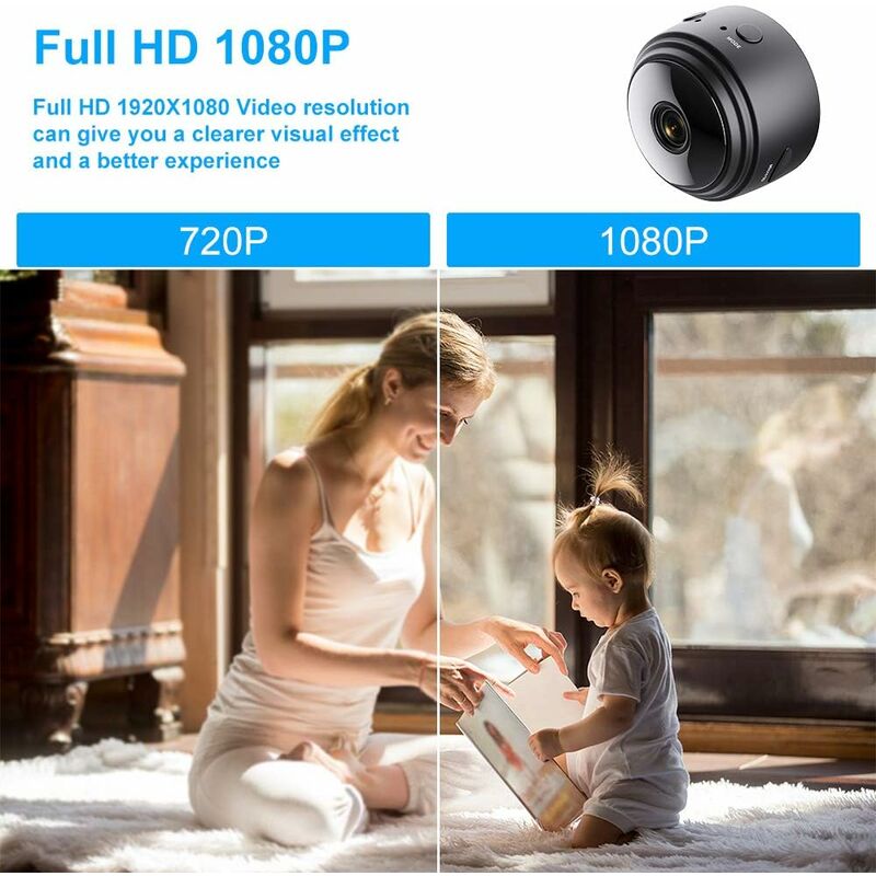 SANNCE 1080p Moniteur pour Bébé Vidéo Avancé, Écran LCD 5,5 pouces avec  Baby Monitor HD 1920x1080p