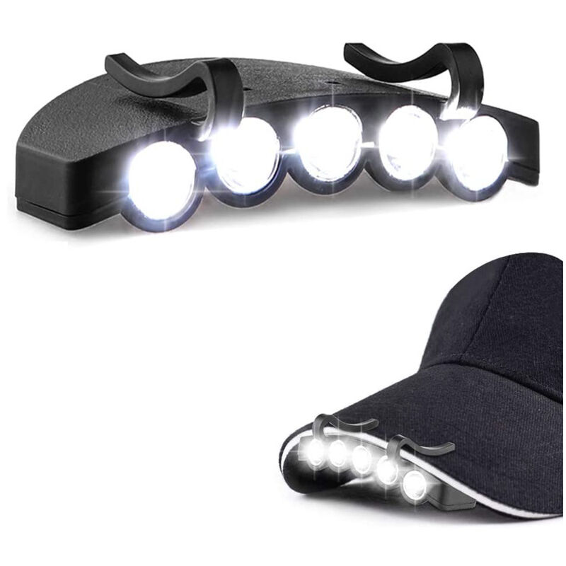 Clip lampe frontale sur chapeau Cap Light LED Head Torch Fishing
