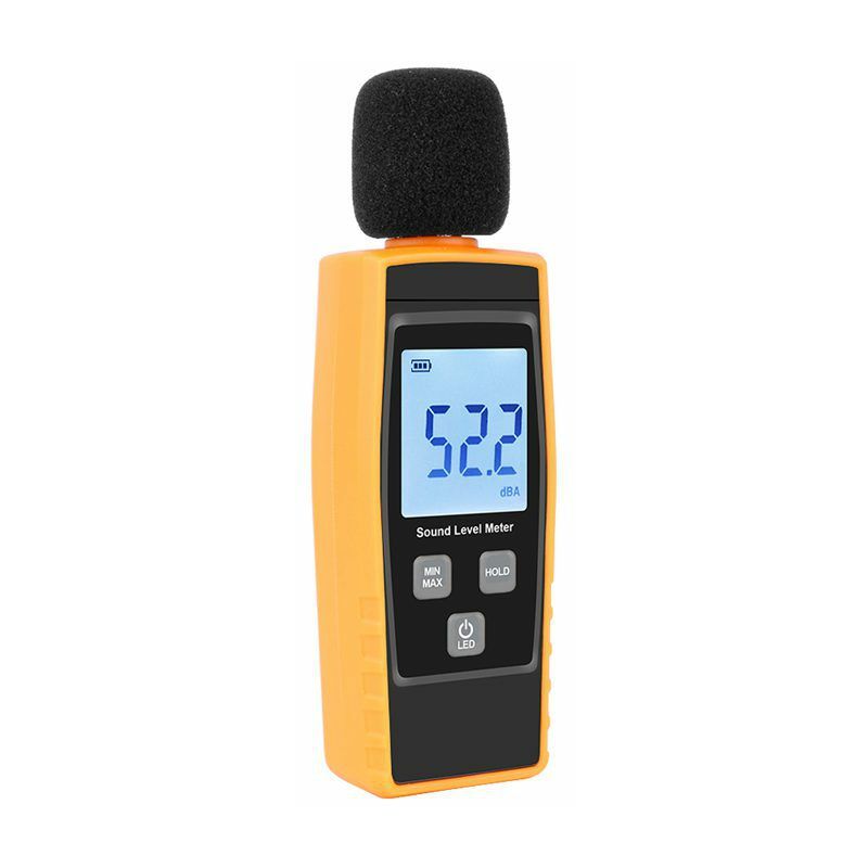 Décibelmètre 4-en-1, sonomètre de niveau sonore Wifi Horloge numérique  Température Humidité Mètre, 30-130dba Db