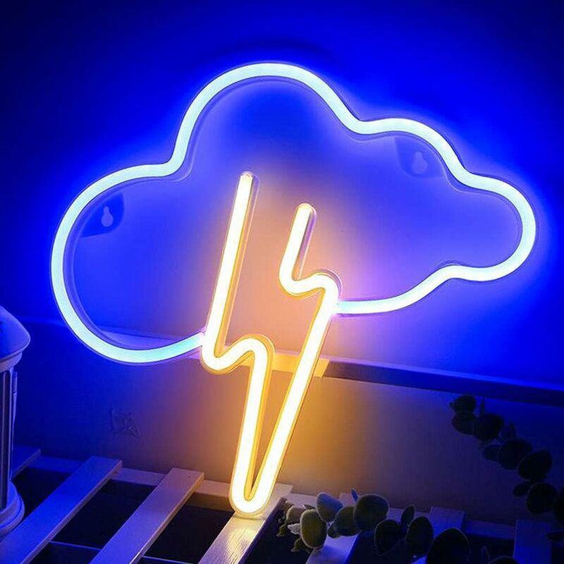 Neon led Ailes d'Ange 45CM - Neon Mural Blanc Chaud sur Secteur - Lampe Neon  Enseigne avec Interrupteur ON/OFF pour Decoration Mariage, Deco Chambre  Decoration Salon