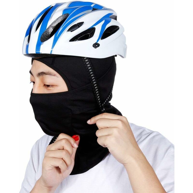 Lot] Cagoule cagoule masque de ski casque seul oeil, noir 100