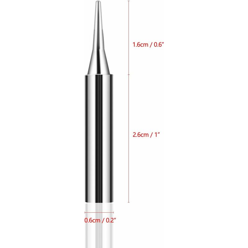 10Pcs 900M-T-I Pointe de Fer à Souder en Cuivre Plaqué Nickel, Soudage  Remplacement Fer à