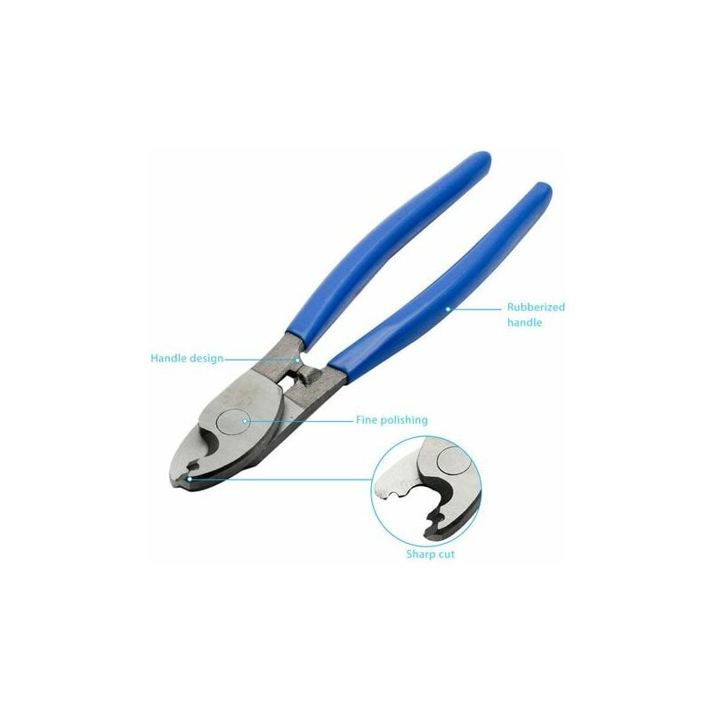 Cisaille Multifonction : Coupe-Câbles + Pince a Denuder + a Sertir