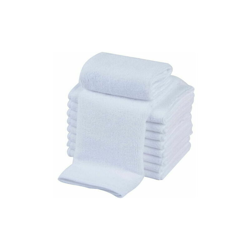 Chiffons vaisselle en microfibre Chiffons vaisselle ultra absorbants pour  laver la vaisselle Chiffon de nettoyage schage rapide Blanc 10-Pack  12InchX12Inch