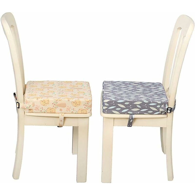 Fltaheroo Enfants Augmenté Coussin de Chaise BéBé Coussin de Salle à Manger RéGlable Amovible BéBé Chaise Haute Chaise Rehausseur Coussin SièGe Chaise 