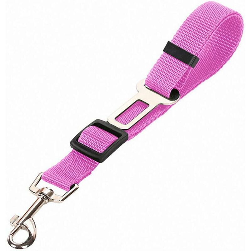 Laisse ceinture avec crochet pour ceinture de sécurité auto - Protection  animaux (Rouge) - Cdiscount