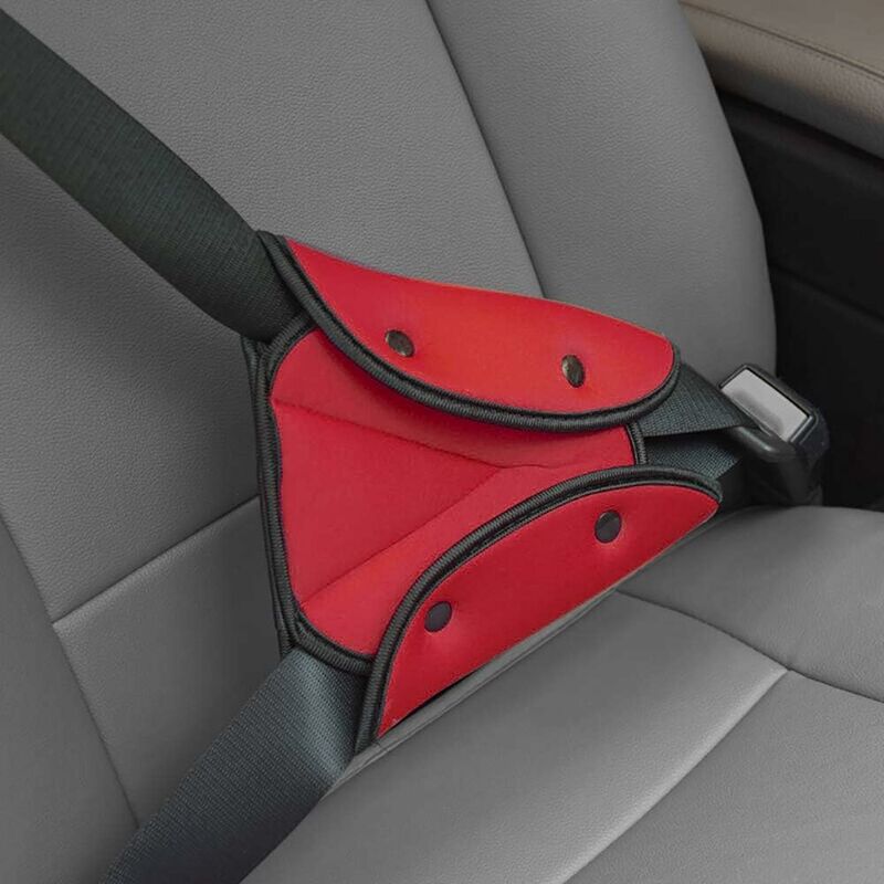 Voiture enfants ajustement sûr ceinture de sécurité ajusteur Triangle  robuste respirant Protection du cou bébé enfant ceintures de sécurité  couverture