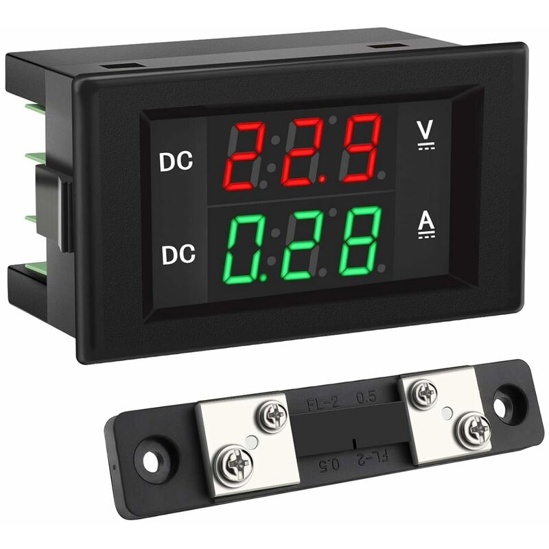 Mini panneau numérique de voltmètre numérique LCD à deux fils Voltmètre AC  30 - 500 V. - Chine Voltmètre numérique, voltmètre numérique à écran LCD à  LED