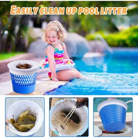 5 pièces piscine écumoire chaussettes filtre élastique remplacement pré  filtre pour piscine Spa