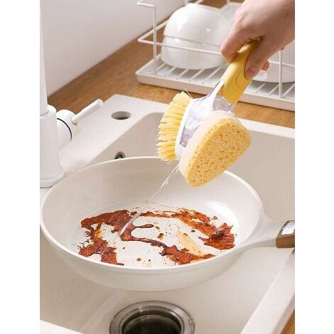Brosse à vaisselle avec tête remplaçable
