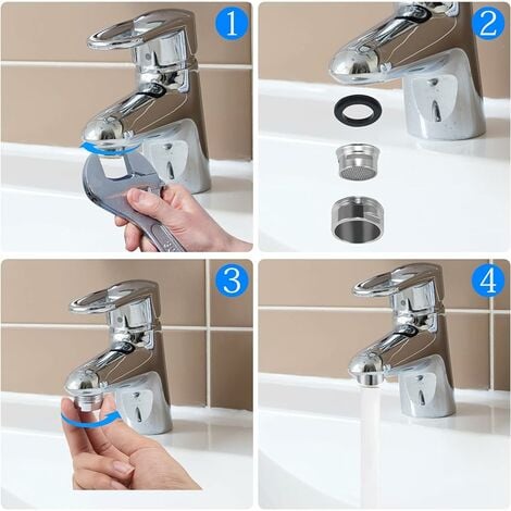 3 pièces Filtre à robinet d'économie d'eau accessoires robinet Diffuseur  Filtre de Robinet avec