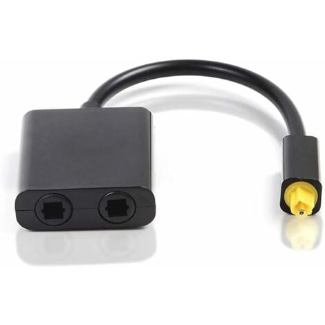 Digital Fibre Optique Audio câble Adaptateur, Splitter 1 en 2 Out Splitter  Adaptateur