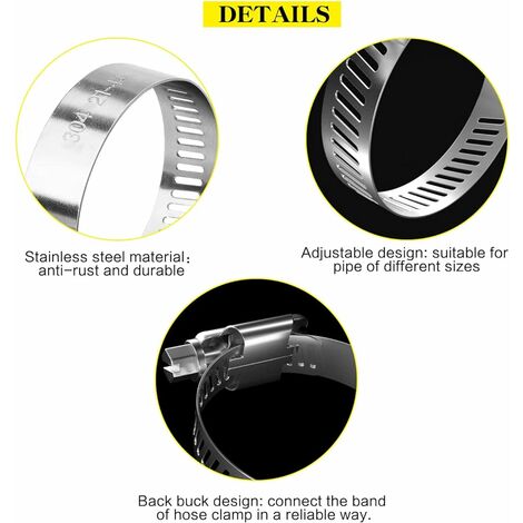 Colliers de serrage métalliques en spirale - Loisirs 44