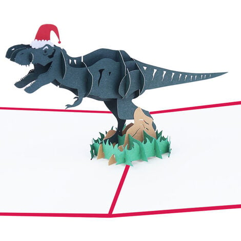 Joyeux Anniversaire 3 Ans Avec Dinosaure Rose. | Carte de vœux