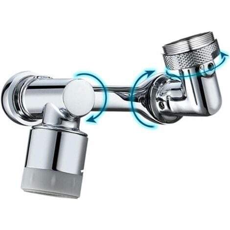 Extension de robinet rotative universelle. Pulvérisateur de robinet rotatif  1080 - Aérateur de buse d'eau à