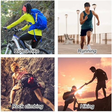 Bandeau de sport pour hommes et femmes - bandeau antidérapant pour le  jogging, la course, la randonnée