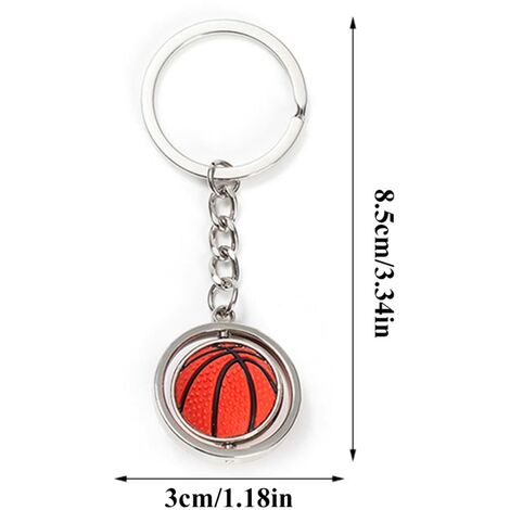 12 pièces PU ballon de sport porte-clés Mini basket-ball porte-clés  décoration porte-clés cadeaux pour les enfants 