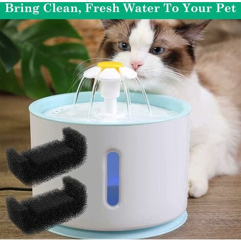 Filtre éponge noir pour fontaine à eau pour animaux de compagnie, mousse de  remplacement pour chat