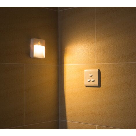 PAR - Veilleuse de toilette à LED - LED veilleuse de toilette RGB 3 Modes  d'éclairage haute sensibilité économie d'énergie lampe