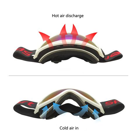Lunettes de ski / enfants Double couche Extérieur / myopie peut utiliser /  anti-buée et coupe-vent Lunettes de ski Grandes lunettes de ski sphériques