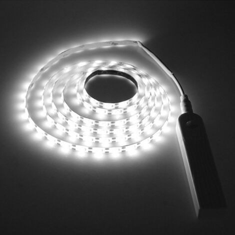 Ruban LED de 1m avec détecteur de mouvement. Lumière chaude 2700K