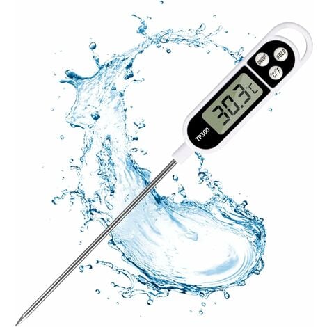 Thermomètre à huile de cuisine Aiguille Thermomètre alimentaire Lecture  instantanée Testeur de température de viande avec sonde pour griller la  cuisine