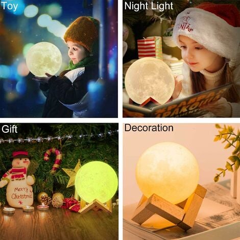 Nuages astronaute lampe enfants veilleuse galaxie lampe LED 3D étoile  nuages lumière, télécommande et contrôle tactile USB rechargeable cadeau  pour bébé filles garçons anniversaire (allongé) 
