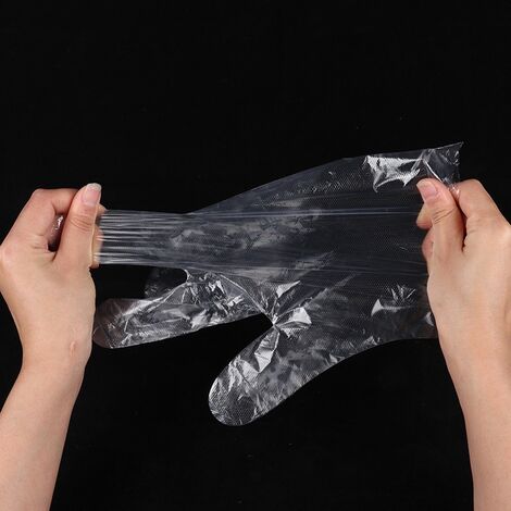 Gants jetables Plastique transparent Polyéthylène jetable