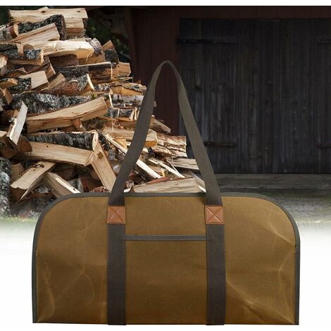 Sac de transport de bois de chauffage, accessoire de cheminée, porte-bois,  sac à main Durable, imperméable, fourre-tout pour randonnée intérieure