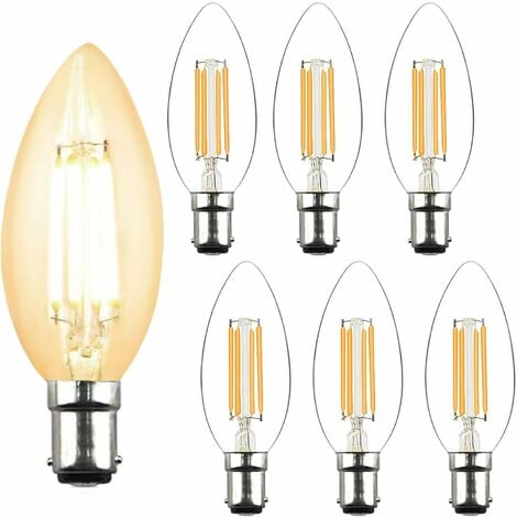 100 x Lampe à incandescence C35 - 6W - LED - E14 - dimmable - 2700K (b 