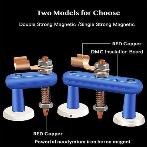 Pince à Sol Magnétique, Sans Étincelles de Soudage Pince à Sol pour  Équipements Électriques 