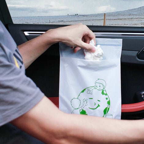 Acheter Mini poubelle de voiture avec sacs à ordures, poubelle de