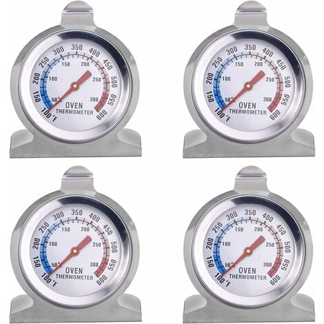 Four Thermomètre à Large Cadran de Acier Inoxydable Fonctionnement 50°C à  300°C