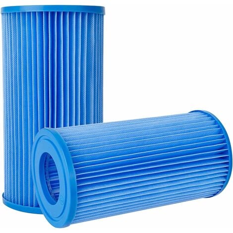 Vhbw 5x Cartouches filtrantes compatible avec Intex EasyPool piscine, pompe  de filtration - Filtre à eau, blanc / bleu