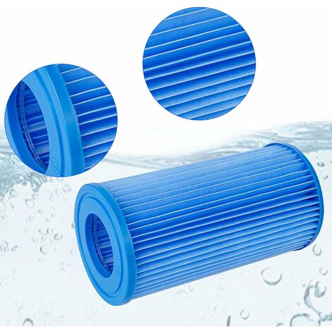 Vhbw Cartouche filtrante compatible avec Intex EasyPool piscine, pompe de  filtration - Filtre à eau, blanc / bleu