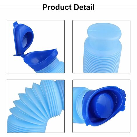 color Blue Bouteille urinoir pour hommes, Pot d'urine Portable, bouteilles  de toilette pour hommes, lit de vo