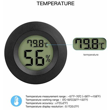 Lot de 2 Thermomètre Hygromètre SDLOGAL - Hygromètres