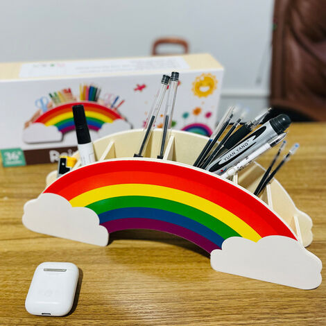 Rangement rotatif de l'organisateur de fournitures d'art, porte-crayon pour  le bureau d'art pour enfants, caddie d'artisanat marqueur de crayon pour la  salle de classe
