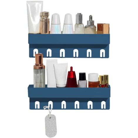 Fer forgé Sans perçage Rack de rangement Mural Suspendu Panier de rangement  C