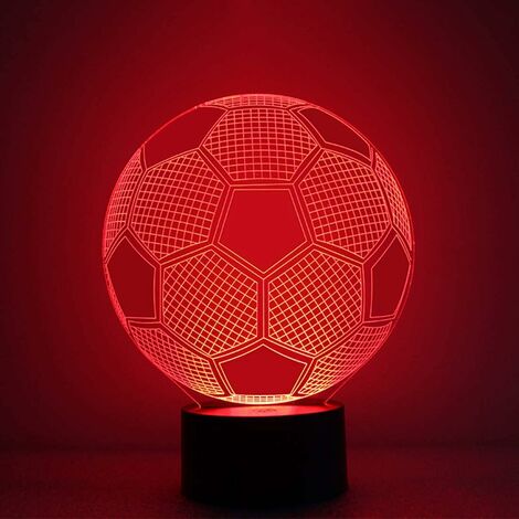 Lampe 3D Globe Europe 7 Couleurs Lumière LED Tactile 0.5W