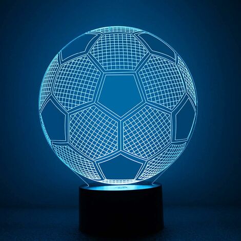 Lampe Led Avec Capteur Tactile Et Ballon De Football, Rechargeable