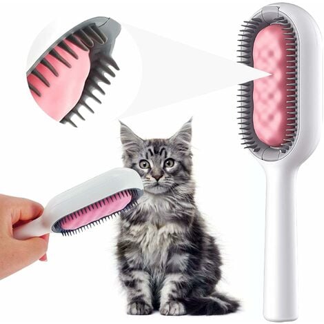 Peigne d'épilation pour animaux domestiques, épilateur à poils d'animaux,  brosse pour chat et chien, brosse pour toilettage, brosse à poils courts,  brosse sous-poil pour chats