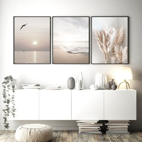 Affiche Décoration Murale - Set de 3 Poster Premium pour la Maison, Bureau,  Salon, Chambre, Cuisine | Sans Cadres 30x40cm (Pack 11)