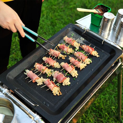 Pince de cuisine en inox, pince à barbecue en acier inoxydable, grillade  saucisse salade, 38 cm, argent