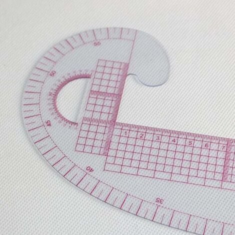 Règle de couture DIY Kit de 7 règles métriques en plastique courbe règles  de classement pour