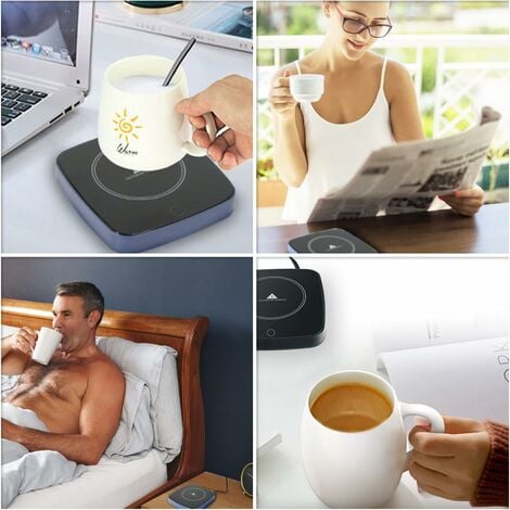 Chauffe-tasse à café USB, 3 réglages de température, chauffe-tasse
