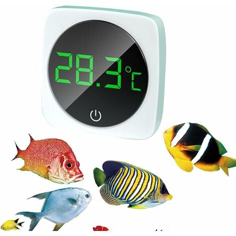 Thermomètre d'aquarium Outil de mesure de la température de l'aquarium LCD  Thermomètre à eau numérique Thermomètre à affichage numérique pour aquarium