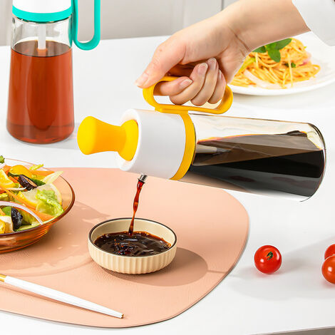 Bouteille d'huile multifonctionnelle avec brosse en silicone, pulvérisateur  d'huile 2 en 1, distributeur d'huile d'olive BBQ, accessoires de cuisine,  550ml - AliExpress