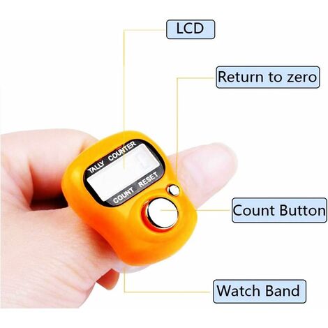 Compteur manuel Mini Compteur de Doigts Compteur Electronique LCD