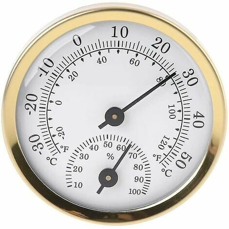 Thermomètre, pour l'intérieur, bois, 20 cm, analogique